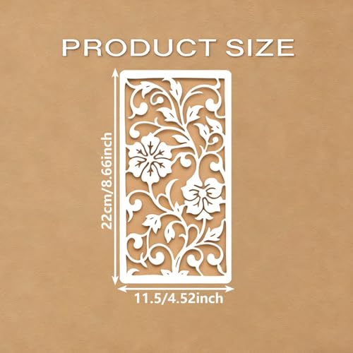 8 Pcs Tree Texture Stencils for Painting Reusable Plastic 4.52×8.66 Inch Tree Branches Stencils Drawing Templates for Crafts DIY Wall Canvas Notebook Knit Card Wood - color: Style E