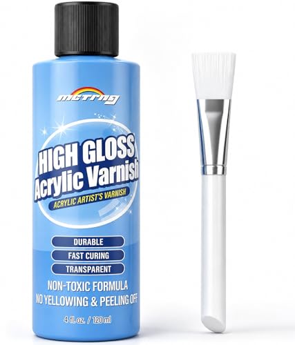 Clear Acrylic Paint Sealer, High Gloss Varnish for Acrylic Painting - color: Gloss