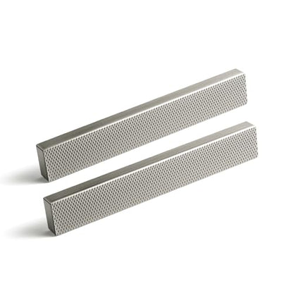 Goo-Ki 6 Pack 3 Inch Satin Nickel Knurled Cabinet Pulls - Modern Bar Handles - Textured Grip for Drawer, Dressers, Furniture Hardware - color: Satin Nickel, size: 3 Inch Center to Center