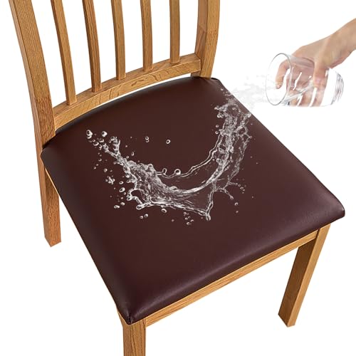 Chair Covers Waterproof,Chair Covers for Dining Chairs,Coffee,Set of 2 - color: Model a - Coffee, size: set of 2