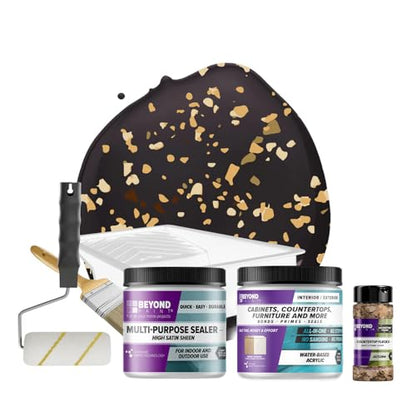 Beyond Paint Countertop Makeover Refinishing Kit, Charcoal - color: Licorice