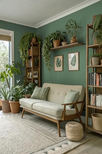 Dimoon 118''x17.7'' Green Peel and Stick Wallpaper Contact Paper Modern Self Adhesive Wall Paper Removable Renter Friendly Textured Solid Color Shelf Cabinet Vinyl Roll (118''x17.7'',Dark Green) - color: Dark Green, size: 17.7" x 118"