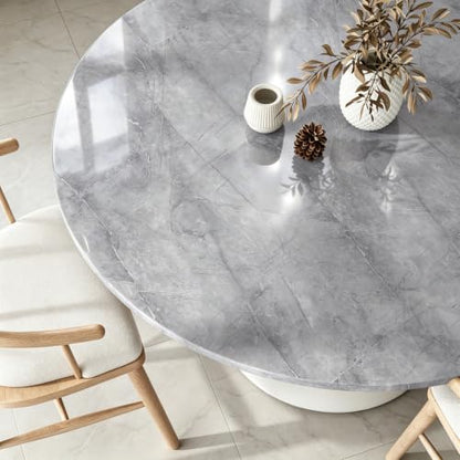 Livelynine 15.8x394 Marble Peel and Stick Wallpaper Panels Gray White Glossy Marble Granite Countertop Contact Paper Waterproof Kitchen Counter Vinyl Wrap Removable Bathroom Shelf Liner Self Adhesive - color: Grey and White, size: 15.8" x 394"