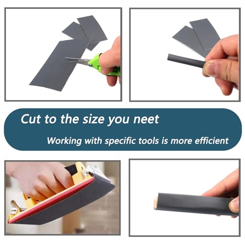 30Pcs 9 x 3.6 Inchs 800 Grit Wet and Dry Handmade Universal Sanding Sheets, Suitable for Woodworking Furniture/Automobiles/Metal/Lacquer Polishing Sandpaper - style: 800 Grit