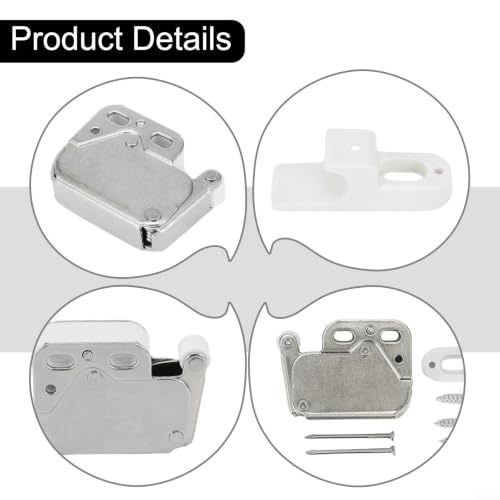 Spring Loaded Touch Latch For Cabinet Doors, Push Lock Catch Mechanism