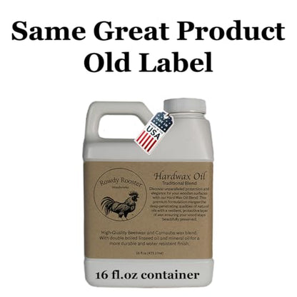 Traditional Hard Wax Oil - Mineral Oil, Hard Wax & Linseed Oil, 16 fl.oz