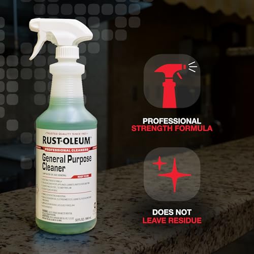 Rust-Oleum Professional Cleaners General Purpose Cleaner | Trigger Spray 32 oz Carafe Bottle | Professional Strength | Ready to Use - size: 32 Fl Oz (Pack of 1)