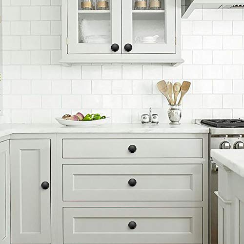 Ravinte Matte Black Cabinet Knobs, Zinc Knobs Drawer Pulls, 35 Pack - color: Matte Black