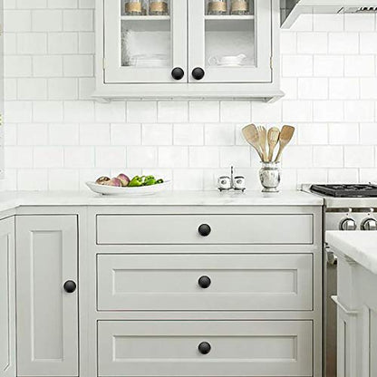 Ravinte Matte Black Cabinet Knobs, Zinc Knobs Drawer Pulls, 35 Pack - color: Matte Black