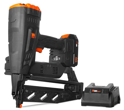WEN 20V Max Cordless Brushless 16-Gauge Brad Nailer with 2.0Ah Battery and Charger (20516) - size: 20V 16-Gauge Brushless Nailer
