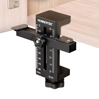 POWERTEC Cabinet Door Mounting Jig for Upper Wall Cabinets (72426) - style: Cabinet Door Mounting Jig