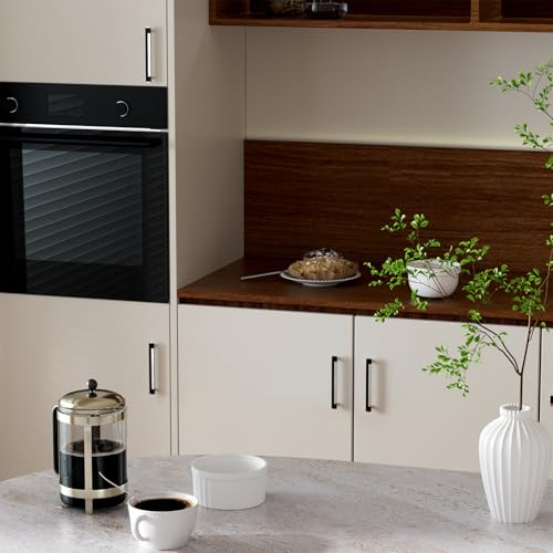 Rergy 25 Pack 5 Inch Black and Brushed Nickel Cabinet Pulls Sliver Pulls - color: Black&Brushed Nickel, size: 5 Inch Hole Center