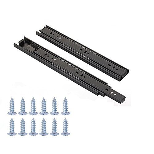 Full Extension Less Noise Ball Bearing Drawer Slides, 16 Inches, 1-Pair - size: 16 Inch, style: 1 Pair
