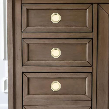 khtumeware 10 Pack 1-1/4 Inch Polished Brass Cabinet Knobs Polished Gold Cabinet Handle Heavy Duty Solid Cabinet Hardware for Cupboard Drawer Pulls Dresser Handle - color: Polished Brass, size: Diameter：1-1/4-knobs