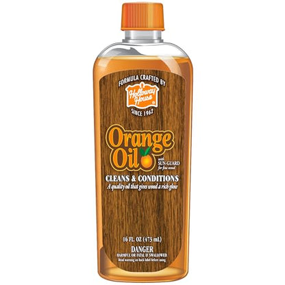 Holloway House Orange Oil Cleaner 16oz, Cleans & Conditions - size: 16 Fl Oz (Pack of 1)