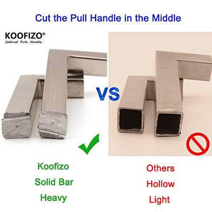 KOOFIZO 10 Pack 3-3/4 in Oil Rubbed Bronze Cabinet Pulls Drawer Handle 1816 - color: Oil Rubbed Bronze, size: 3-3/4" CC - 10Pcs