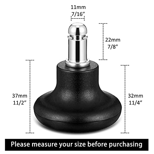 Outus 5 Pieces Bell Glides Replacement Office Chair Wheels Stopper
