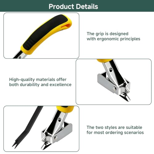 2pcs Heavy Duty Staple Remover Ergonomic Upholstery Staple Puller