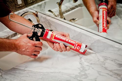 Red Devil 0885 Kitchen & Bath Low Odor Silicone Sealant, 2.8 Oz Squeeze Tube, Clear, Pack of 12 - color: Clear, size: 2.8 oz., style: 12 - Pack