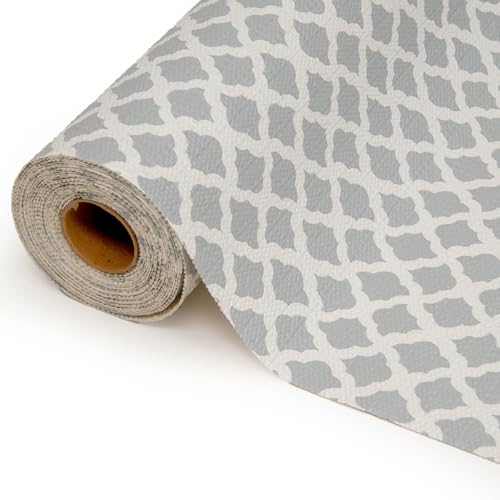 Con-Tact Brand Grip Prints Non-Adhesive Non-Slip Counter Top, Drawer/Shelf Liner, 12" x 20', Talisman Glacier Gray - color: Talisman Glacier Gray, size: 12"W x 240"L