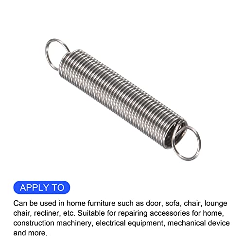 METALLIXITY Extension Spring (1x10x60mm/0.04"x0.4"x2.37") 5Pcs, 304 Stainless Steel Tension Spring Wire - for Home Repair Construction Machinery - size: 0.04"x0.4"x2.37"