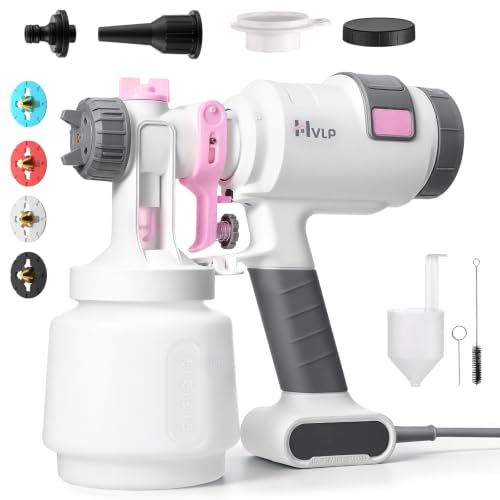 Paint Sprayer, HVLP Spray Paint Gun with 4 Nozzles and 3 Patterns