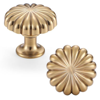 Champagne Bronze Cabinet Knobs，10 Pack Drawer Pulls for Dressers - color: Champagne Bronze