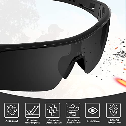 Tinted Safety Glasses for Men, ANSI Z87.1& UV Eye Protection Glasses - color: 12pack-dark Grey