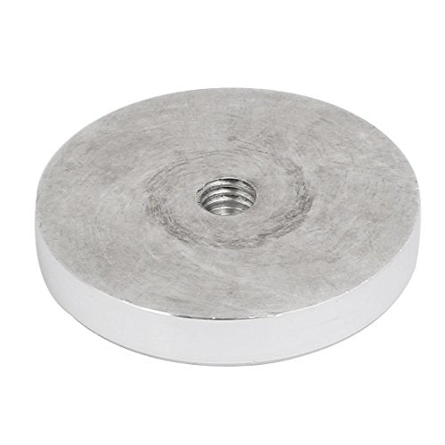 uxcell 4pcs 60mm Dia 10mm Thickness M10 Thread Aluminum Disc Hardware