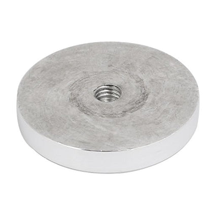 uxcell 4pcs 60mm Dia 10mm Thickness M10 Thread Aluminum Disc Hardware