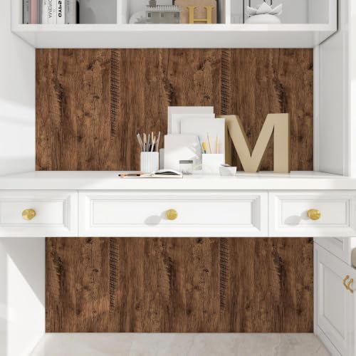 CAX Rustic Oak Contact Paper Wood Peel and Stick Wallpaper Kitchen Counter - color: Rustic Oak, size: 17.3" x 275"