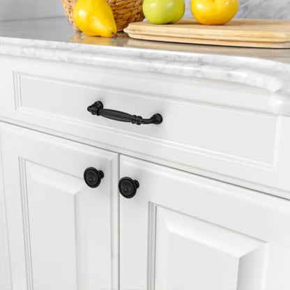 Asidrama 10 Pack 4 inch Matte Black Kitchen Cabinet Handles - color: Matte Black, size: 4" Hole Center(102mm)