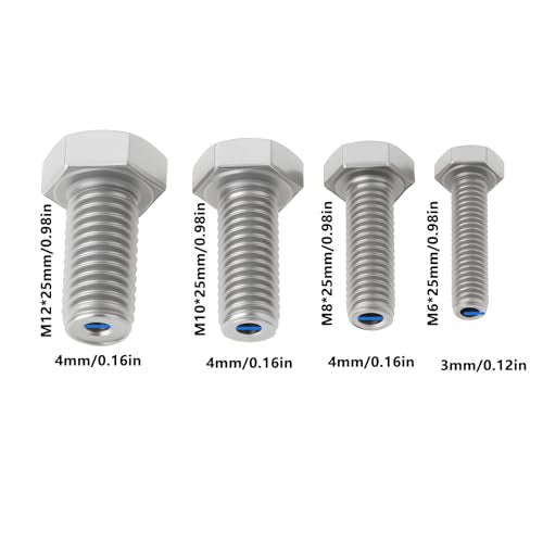 4pcs Broken Snapped Stud Drill Guide Kit Stainless Steel M6 M8 M10 M12 for Repairing Broken Studs