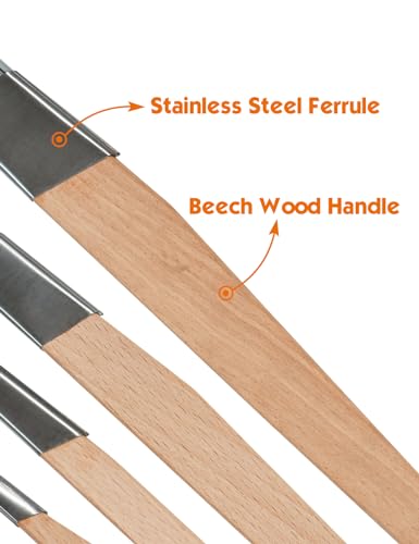 ROLLINGDOG 8PCS Trim Paint Brush Detail Trim Brush Cutting in Brush - color: 8pc