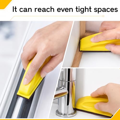 70PCS Fine Grit Sandpaper, Micro Detail Sander Paper Kit, Wet Dry Sandpaper, Grit 400 600 800 1000 1500 2000 3000, 3.5”x 1”Hand Sanding Block with Hook and Loop Sanding Strips for Crafts Woodworking