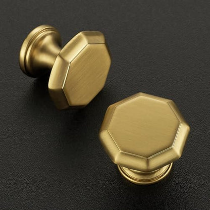 Ravinte Gold Single Hole Round Cabinet Knobs,Zinc Pull,20 Pack - color: Gold