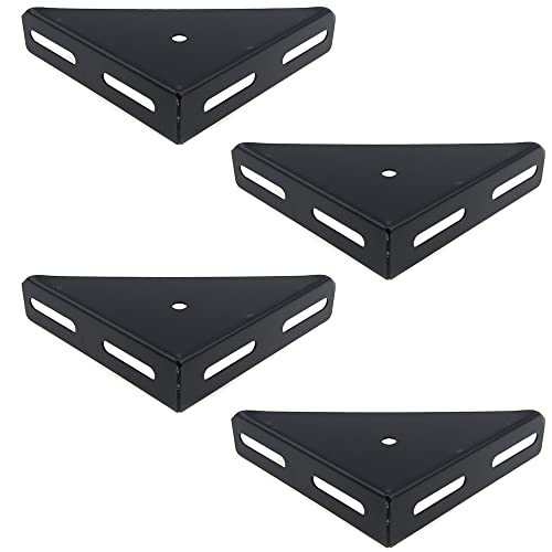 4pcs 9.5-Inch Triangle Corner Bracket 7" x 7" Bedframe Corner Brace