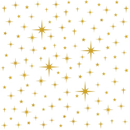 120 Pcs Glitter Gold Star Wall Decals - style: Glitter Gold Star