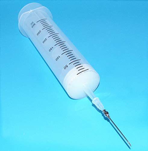 300ml Kitchen Syringe - Large Volume Plastic Syringe With Needle for Dispensing and Glue (300cc) - size: 300ml