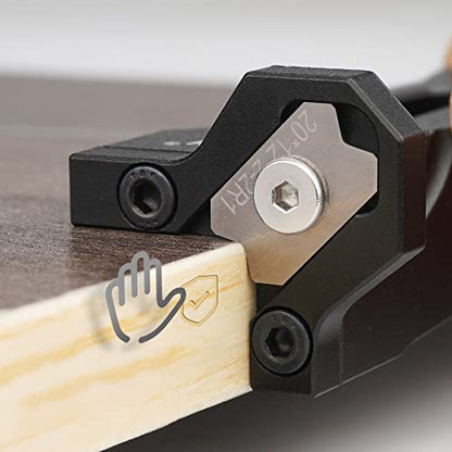 Chamfer Plane Edge Plane Edge Banding Trimmer Veneer Edge Trimmer Edge Chamfer Burr Scraper for Woodworking (R1)