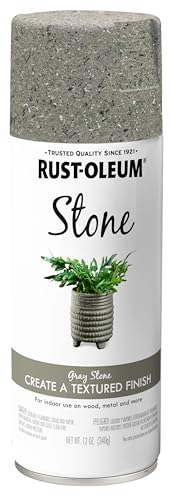 Rust-Oleum Stone Creations Gray Stone Spray Paint - color: Gray Stone, size: 12 Ounce (Pack of 1)