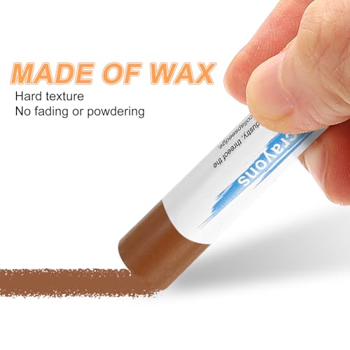 HARFINGTON 5pcs Wood Filler Sticks Wooden Wax Touch Up Furniture Repair Crayons for Scratch Hole Wood, Birch - color: Birch