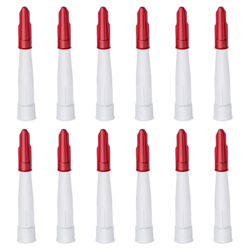 12 Pcs Caulk Extension Nozzle Plastic Nozzles Kit Caulk Saving Caps & Applicator Tools for Easy Sealing Projects in Kitchen Bathroom