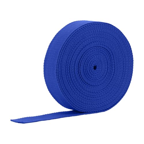1 Inch Cotton Webbing, 12 Yards Webbing Straps for Bags Handles, Deep Blue - color: Deep Blue, size: 1 Inch