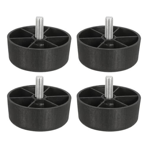 uxcell 6 Pcs M8 x 1 x 2.4 Inch Furniture Legs, Plastic Sofa Couch Legs Tapered Replacement Legs Tapered Feet for Chair Sofa Dresser Cabinets Bed, Black - size: M8 x 1 x 2.4 Inch