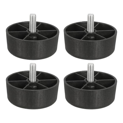 uxcell 6 Pcs M8 x 1 x 2.4 Inch Furniture Legs, Plastic Sofa Couch Legs Tapered Replacement Legs Tapered Feet for Chair Sofa Dresser Cabinets Bed, Black - size: M8 x 1 x 2.4 Inch