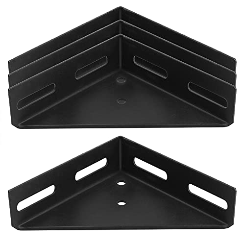 4 Pack Corner Brace Brackets,7" x 7",Triangle Shelf Bracket,1/8" Thick - size: 9-5/8" x 7" x 7"
