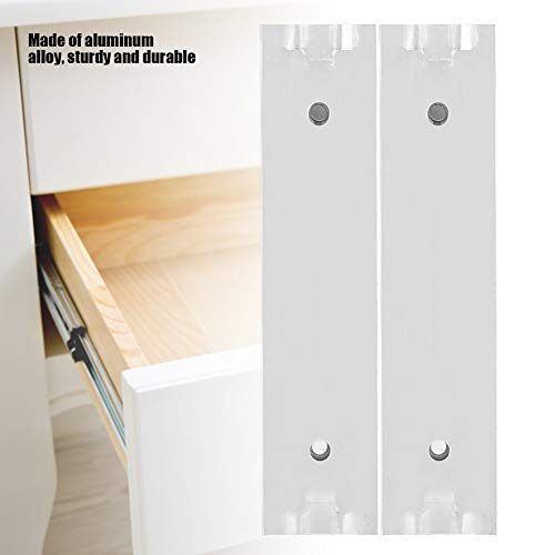 Mini Drawer Slides, Bottom Mount Drawer Slides, 2pcs/ Set Mini Aluminum Alloy Durable Smooth Slideway for Drawer Cabinet(Length 70mm)