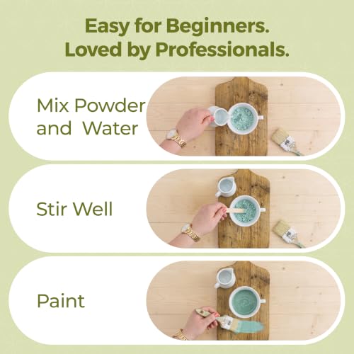 Miss Mustard Seed's Milk Paint for Furniture, Cabinets & Wood, Aqua Sky Quart - color: Aqua Sky, size: 20 Ounce (Pack of 1)