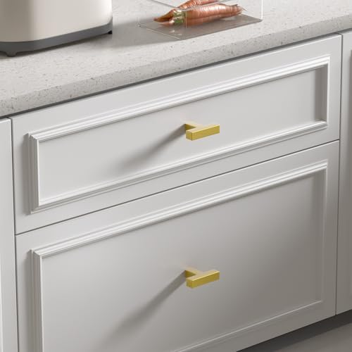 Goldenwarm 25 Pack Cabinet Knobs Gold Drawer Knobs - color: Gold, size: Single Hole Knob